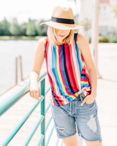 Forget Me Knot Rainbow Top